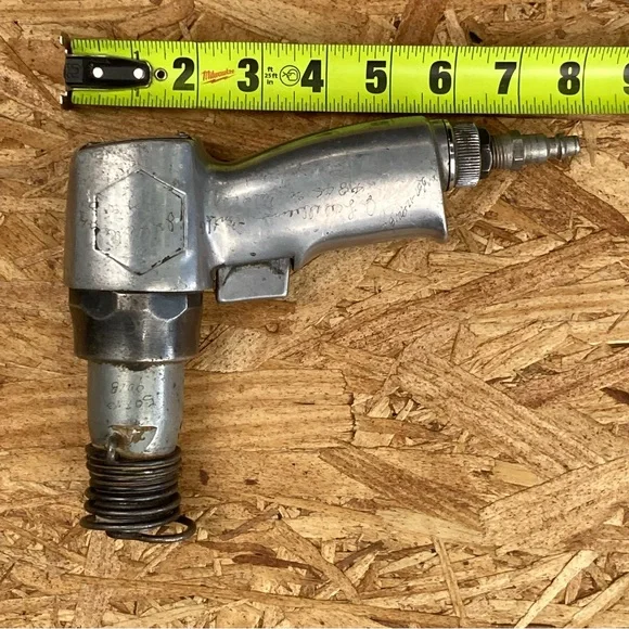 Vintage Black & Decker Pneumatic Power Chisel Silver Metal Unknown Condition - Picture 6 of 6